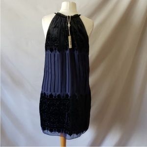 Midnight Blue halter cocktail/party dress.